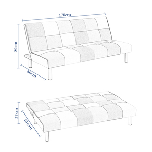 Sofá cama de tela reclinable plegable Winforce, precio al por mayor, muebles para el hogar, sofá cama plegable para sala de estar - Product Image 6
