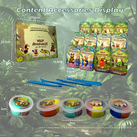 Kit de Manualidades de Criaturas de la Selva, Proyecto de Arte Hecho a Mano, Vida Silvestre Tropical, Ardilla Amelia, Set de Arcilla de Modelado de Secado al Aire para Niños