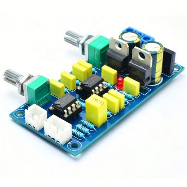 Dual Power Supply Version Audiophile HIFI Subwoofer Low-Pass Filter Preamp Tone Board with Adjustable Frequency and Volume