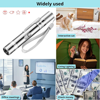 Vente en gros d'usine : Jouet d'entraînement pour chat et chien, écologique, avec lumière LED, baguette laser interactive USB pour animaux de compagnie, en métal