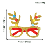Lunettes de fête de Noël à double bonhomme de neige très populaires, lunettes fantaisie à bonhomme de neige scintillant, accessoire amusant pour selfies pour le dîner de Noël en famille