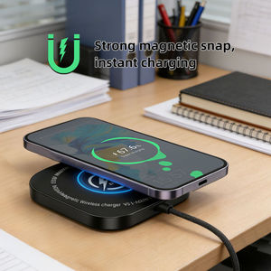 Wholesale for 2 Magnetic Wireless Charging 25W Fast <b>Charger</b> with Type-C Port and OTP Protection for 12-17 & <b>Air</b> Pods - Product Image 5