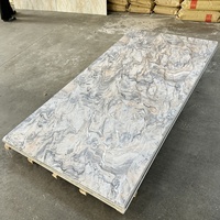 Hoja de espejo autoadhesiva acrílica Hojas acrílicas de resina de piedra artificial para azulejos de techo