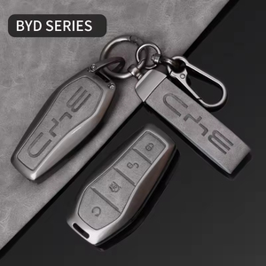 Pièces automobiles haut de gamme, cuir, alliage de zinc, résistant aux rayures, porte-clés de télécommande, anneau de support pour <span class=keywords><strong>BYD</strong></span> Yuan Song Qin Ato <span class=keywords><strong>3</strong></span> Han - Product Image 5