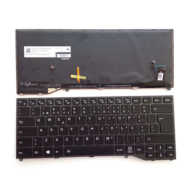 PO for Fujitsu Lifebook U747 U748 U749 E449 E548 E549 Series Virtual CP724738-01 Laptop Keyboard Layout New Stock