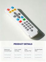Télécommande vocale étanche et antichoc à code fixe KEYUAN TY-24K avec portée de 20 m