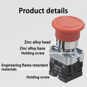Cntd CXB2-BS542 40 e-stop Nấm Đầu chuyển đổi quyền lực dừng khẩn cấp 10A 22mm tạm thời đẩy nút chuyển đổi không thấm nước chuyển đổi IP65 - Product Image 5