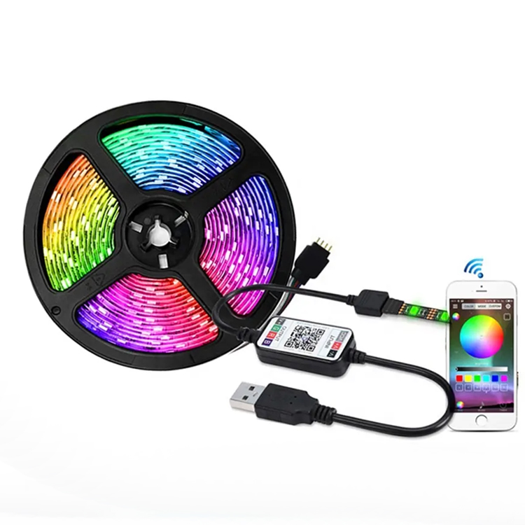 Benutzer definierte Weihnachts dekoration Hintergrund Innendekoration RGB USB LED-Streifen Licht LED-Streifen Licht USB Bluetooth