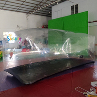Protection de voiture intérieure transparente, stockage, capsules latérales pour voitures, tente de toit, housse de voiture gonflable, vitrine de voiture