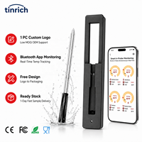 Termómetro Inalámbrico Inteligente para Carne, Termómetro Digital Bluetooth para Barbacoa, Parrilla, Ahumador, Sonda para Alimentos, Termómetros para Cocinar en Cocina y Horno