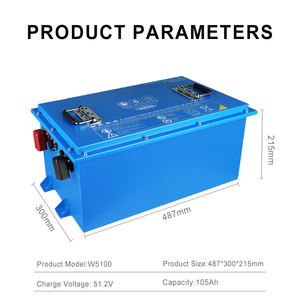 Batterie de chariot de golf Wiren 51,2 V LiFePO4 105 Ah 150 Ah 210 Ah, pack de batteries au lithium 600 A IP67, 6000 cycles pour EZGO Club Car Yamaha - Product Image 6