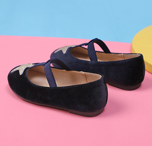 Nuovi arrivi elegante stella in pelle scamosciata bambini <span class=keywords><strong>ballerine</strong></span> ragazze scarpe Casual piatte Slip On scarpe eleganti <span class=keywords><strong>per</strong></span> bambini - Product Image 6