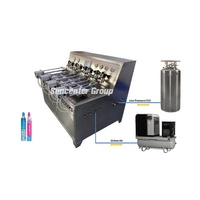 Machine de remplissage automatique de soda CO2 électrique à commande pneumatique haute pression, pompe 220V, applications alimentaires et boissons, cylindre de 0,6L