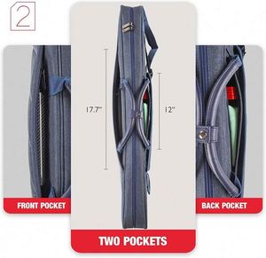 Estuche de Transporte para Taco de Billar, Resistente al Agua, Duradero, de Fábrica BSCI, OEM, para Almacenamiento de Tacos de Billar, Estuche Suave - Product Image 5