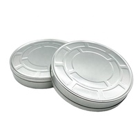Petite boîte en fer pour rouge à lèvres personnalisée Mini boîte en fer pour baume Emballage rond blanchissant pour crème solaire Boîte en fer pouvant imprimer des motifs Pot à bougie