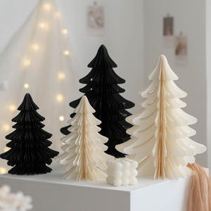 Décorations de Noël, arbre de Noël de bureau, arbre de Noël en <span class=keywords><strong>origami</strong></span> - Product Image 2