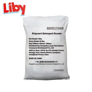 Liby Grepower כביסה אבקה בתפזורת 25KG לבן ג 'מבו ארוג תיק אריזה הטובה ביותר באיכות OEM ODM תעשייתי בגדי אבקת כביסה