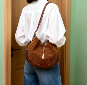 Sac à main de luxe pour femme, grande capacité, marron, style tendance, sac à bandoulière - Product Image 1