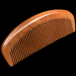 Venta directa de fábrica, peine de <span class=keywords><strong>madera</strong></span> de melocotón viejo de alta calidad, antiestático, evita la pérdida de cabello, peine de belleza - Product Image 4