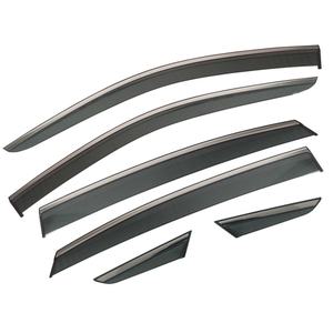 BENKE pour TOYOTA HARRIER / VENZA 2021-2023 Pare-soleil de fenêtre moulé par injection en PC + acier inoxydable noir avec ruban adhésif 3M pour voiture - Product Image 1