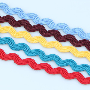 17 bobines de ruban en polyester à faible élasticité, 3 mm à 8 mm, coloré, à bord incurvé, couleur unie, pour vêtements, <span class=keywords><strong>bordure</strong></span> de jupe, ruban marin en forme de S - Product Image 4