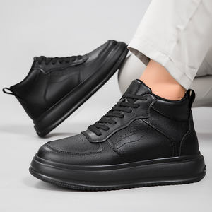 Zapatillas de plataforma informales de otoño, con aumento de altura invisible de 8 cm, con cordones, versátiles, transpirables, de malla. - Product Image 5