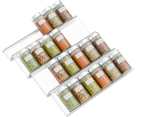 Nhà bếp 4 Tier rõ ràng Acrylic gia vị ngăn kéo tổ chức cho ngăn kéo Countertop gia vị giá khay - Product Image 1