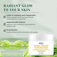 Crème réparatrice SPF 30 à la mucine d'escargot et aux minéraux de la mer Morte, crème liftante et hydratante en profondeur pour le visage et le cou, anti-âge, lissante