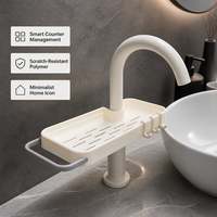 Support de Robinet Universel Métallique Moderne sur Pied pour Rangement de Robinets