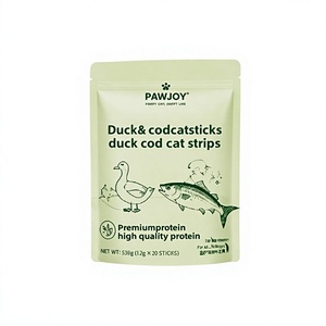 Hengsheng Pet |   Conception d'emballages pour aliments humides – Sachets <span class=keywords><strong>de</strong></span> 100 unités pour chats (<span class=keywords><strong>canard</strong></span>, morue) – Personnalisables, nutritionnellement équilibrés, protéines <span class=keywords><strong>de</strong></span> qualité supérieure - Product Image 5