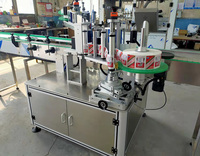 Machine automatique d'étiquetage de bouteilles en plastique (étiquetage sur 3 côtés : col, face avant et arrière)
