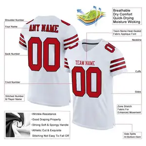 HOSTARON personalizzato sublimazione maglia da Football americano 23/24 più nuovo personalizzato 32 Team uniforme da Football americano per adulti
