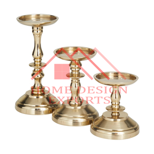 Soporte de pilar de vela de aluminio dorado de último diseño para el hogar, hoteles y restaurantes, decoraciones, productos de decoración del hogar al mejor precio - Product Image 6