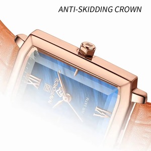 Drioshipping Factory Custom Logo Cheap Square Japan Quartz Female Wrist Watches Casual Ladies Gift Women Buck Watch Relogio - Product Image 4