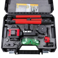Niveau laser 3D 4D à faisceau vert et rouge avec télécommande, trépied, base réglable, lunettes de sécurité pour carrelage, logo personnalisé, usine