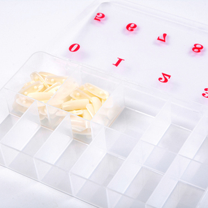 Boîte de rangement transparente en plastique pour 1000 faux ongles, organiseur de salon pour nail art, étui de rangement pour capsules d'ongles - Product Image 6