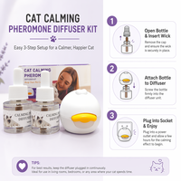 Difusor Calmante para Gatos OEM ODM Personalizado, Reduce Arañazos, Escondidas Zonas, Luchas, Mejora el Sueño, Reduce el Estrés, Amplia Cobertura