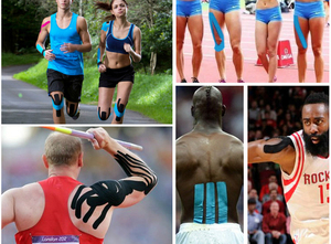 Bande élastique de kinésiologie imprimée par coutume de <span class=keywords><strong>bandage</strong></span> de muscle athlétique de qualité - Product Image 6