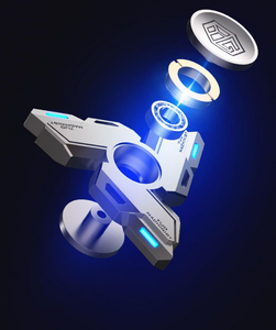 Căng thẳng lo lắng ADHD cứu trợ fidgets Đồ chơi Fidget Spinners cho người lớn trẻ em Kim Loại ngón tay tay tay <span class=keywords><strong>spinner</strong></span> Đồ chơi với ánh sáng phát sáng - Product Image 4