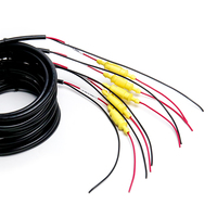 Kabel Daya Fish Finder Tahan Air IP67 Kustom Pabrik 1.5m 2m 3m 5m Konektor M8 Male dengan Sekring Inline