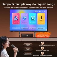 Sistema de Sonido Karaoke para el Hogar, Micrófono Inalámbrico, Kit de Selección de Canciones