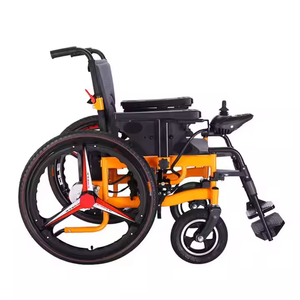 במפעל סיטונאי 24v 12ah מתקפל נסיעות אוטומטית חשמליות פלדה חיצונית גלגלים לנכים - Product Image 2