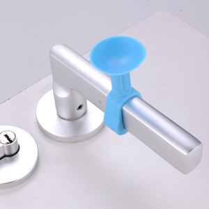 Couverture de ferme-porte en silicone, anti-collision, silencieuse, sans perçage, protection pour portes de chambre et de salle de bain, ventouse coupe-vent - Product Image 3