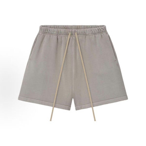<span class=keywords><strong>Pantaloncini</strong></span> in <span class=keywords><strong>Cotone</strong></span> Pesante 260GSM con Logo Personalizzato, Stile Vintage Nero, Grigio Fumo, <span class=keywords><strong>Pantaloncini</strong></span> da Uomo, Produzione all'Ingrosso - Product Image 1