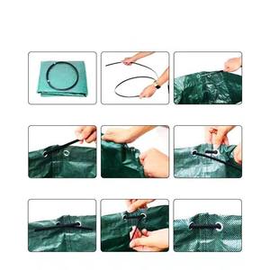 Sacs à déchets de jardin de 272 L, sacs à feuilles, sacs à déchets de jardin en PP tissé résistant, conteneur pour débris extérieurs, feuilles, herbe, déchets de coupe - Product Image 6