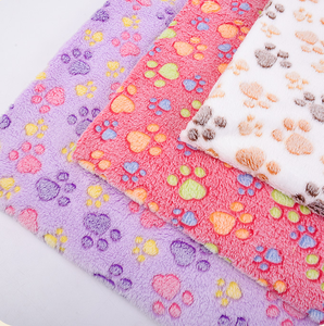 Nuevo 230G tela estampada de franela de doble cara poliéster offset impreso ropa de terciopelo coral tela textil para el hogar - Product Image 1