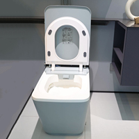 Nouveau design céramique une pièce salle de bain électrique wc commode intelligente cuvette de toilette automatique p-trap carré toilette intelligente