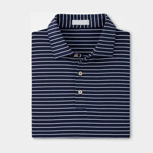 Super September Custom Embroidery Logo Summer Designer Stripe Oversized Casual Slim Fit Short Sleeved Polo Shirt