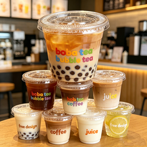 แก้วพลาสติกใสแบบใช้แล้วทิ้งขนาด 8 ออนซ์ พิมพ์โลโก้ได้ แก้วพลาสติกใสแบบใช้แล้วทิ้งสำหรับงานปาร์ตี้ ขนาด 9 ออนซ์ แก้วไวน์พลาสติกแบบใช้แล้วทิ้งขนาด 6 ออนซ์ 9 ออนซ์ แก้วกาแฟพลาสติกแบบใช้แล้วทิ้ง - Product Image 1