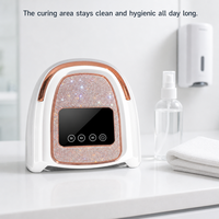 Lámpara de Uñas de Fábrica con Acabado de Diamantes Dorados Personalizado, 30 Perlas, Fuente de Luz Dual, Pantalla LCD, Sensor Infrarrojo, Placa Magnética para Distribuidores